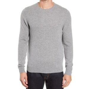 Nordstrom Men's Light Gray Crewneck Sweater